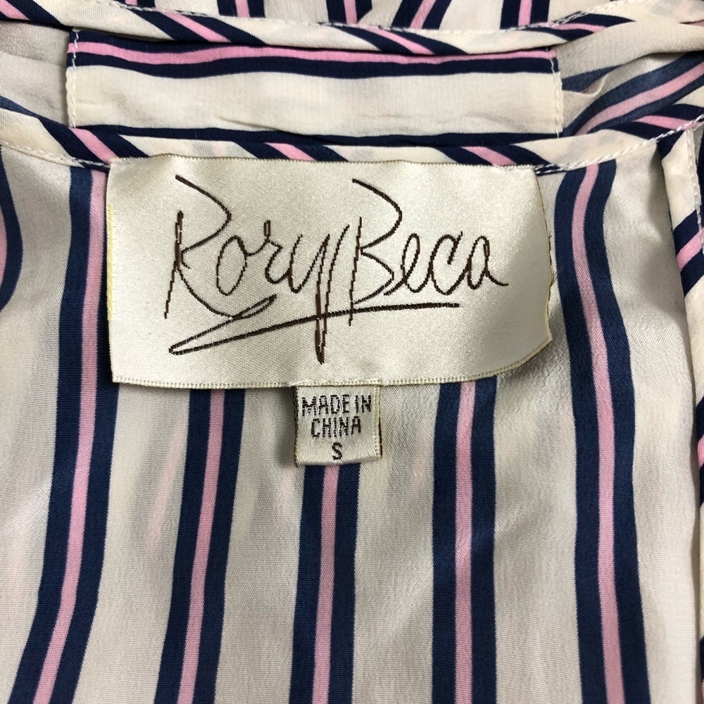 Rory Beca 100% Silk Surplice Neck Racerbac… - Picture 6 of 7
